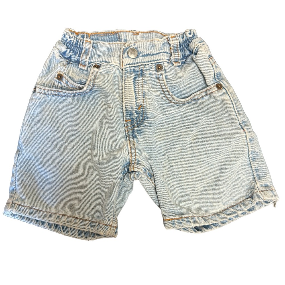 Vintage Levi's 566 Loose Fit Jean Shorts light wash size 2t